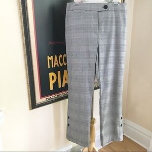 Teháma Nancy Haley Pink Houndstooth Plaid Pants 12
